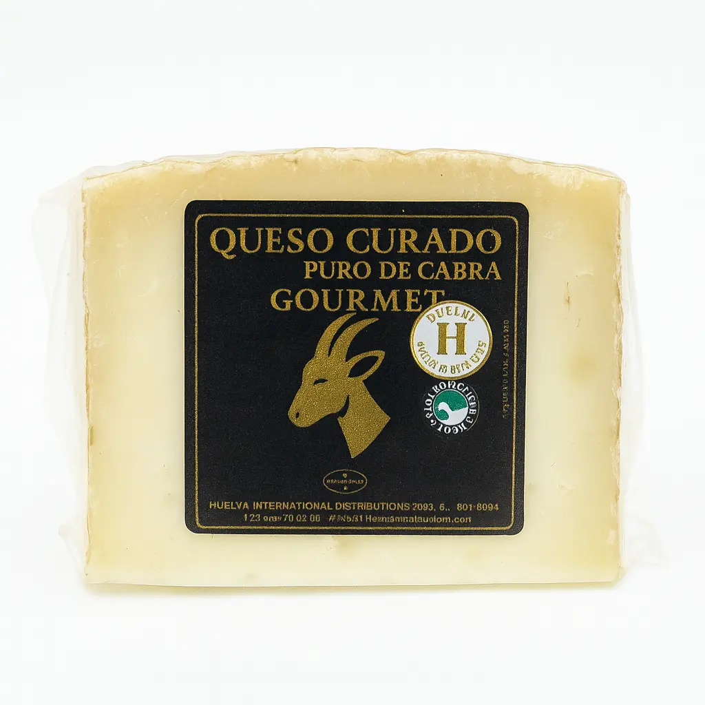 Queso Curado Puro Cabra gourmet Huelva Distributions (CUÑAS 250 gr. aprox.)